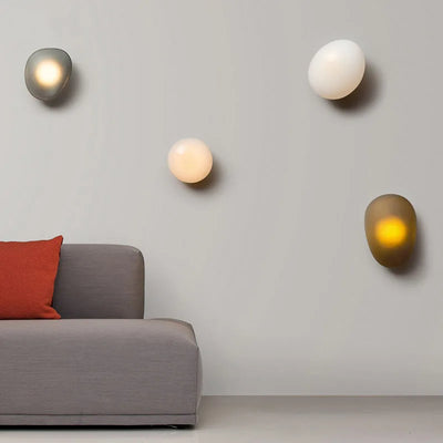 Japanese Pebble Wall Lamp - Modern LED Sconce