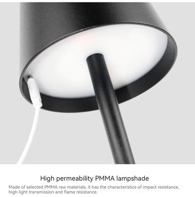 Cordless Touch Lamp | Contemporary Hotel Style Lighting