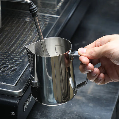 Milk Frothing Pitcher - Stainless Steel 350ml & 600ml Thermal Layered