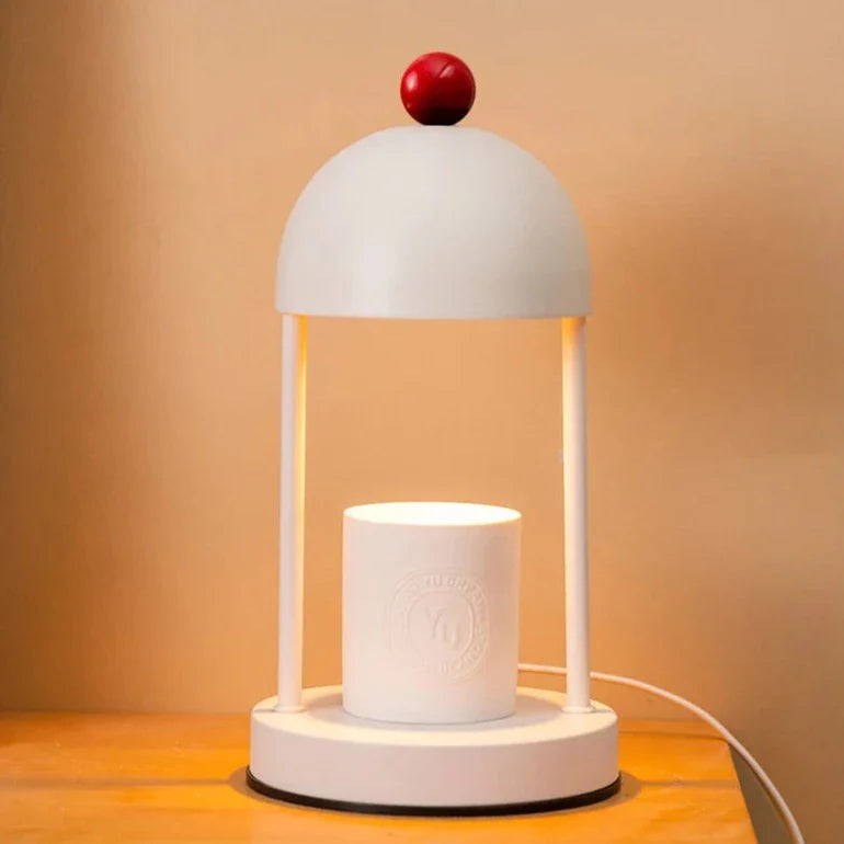 Modern Candle Warmer - Red Metal Electric Lamp