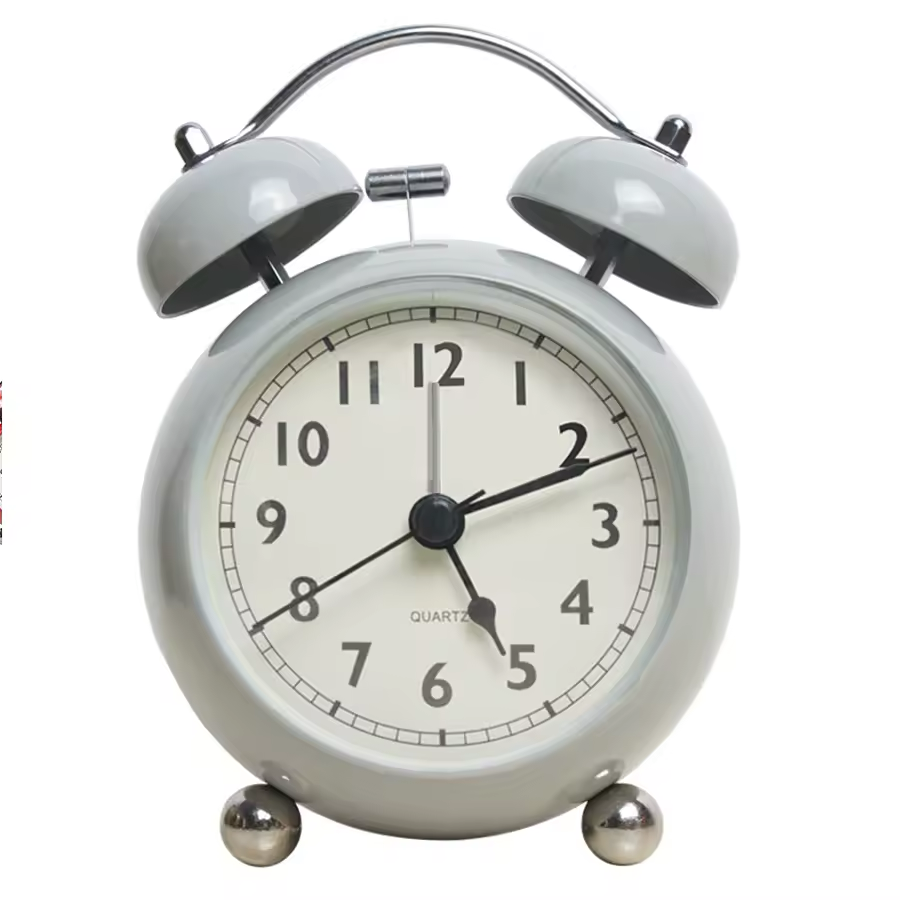 ELEGANT METAL BELL ALARM CLOCK