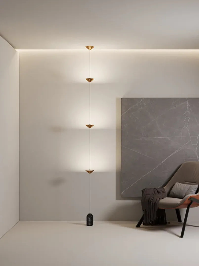 Linear Pendant Lamp - Adjustable Floor To Ceiling Light