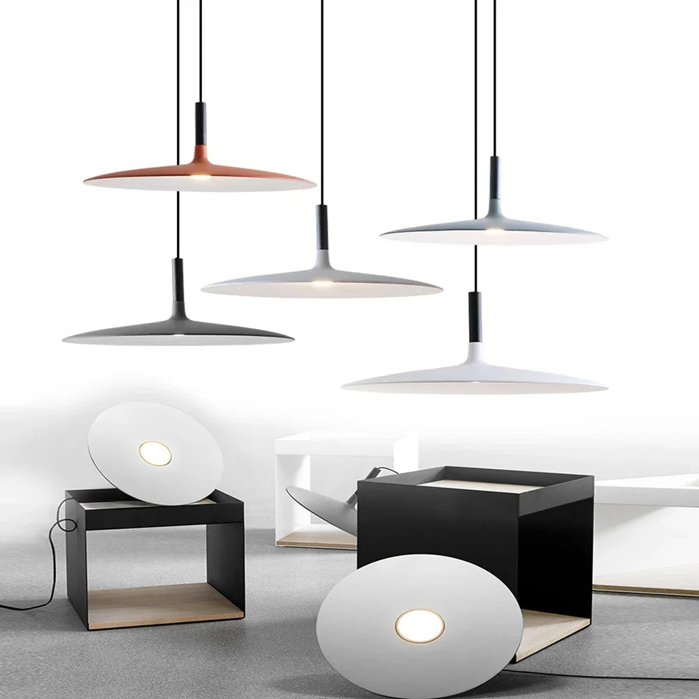 Minimalist Ceiling Light - Aluminium Pendant Lamp With Adjustable Wire