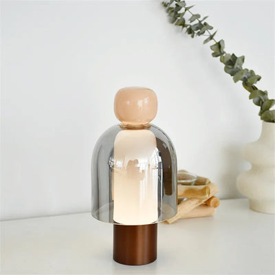 Cordless Glass Table Lamp – Rechargeable Portable Light