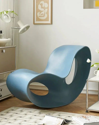 Lazy Lounge Chair - Modern PE Plastic Seat