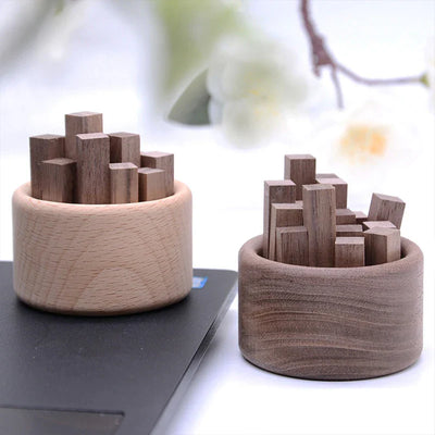 Wooden Diffuser Cube - Mini Geometric Aroma