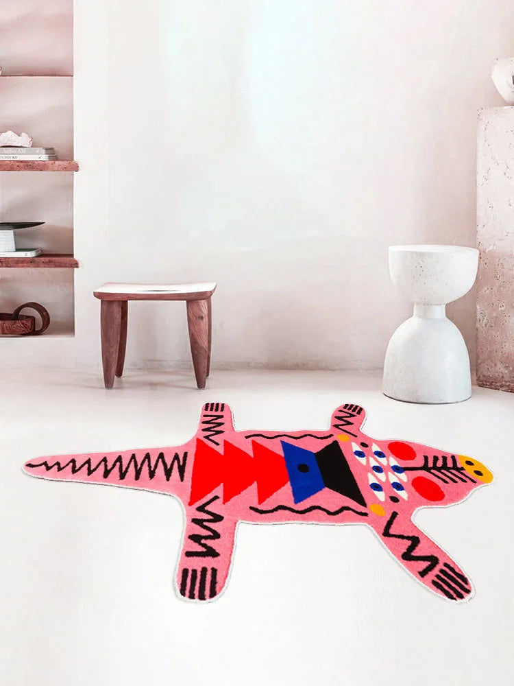 Abstract Animal Rug - Soft Plush Area Mat