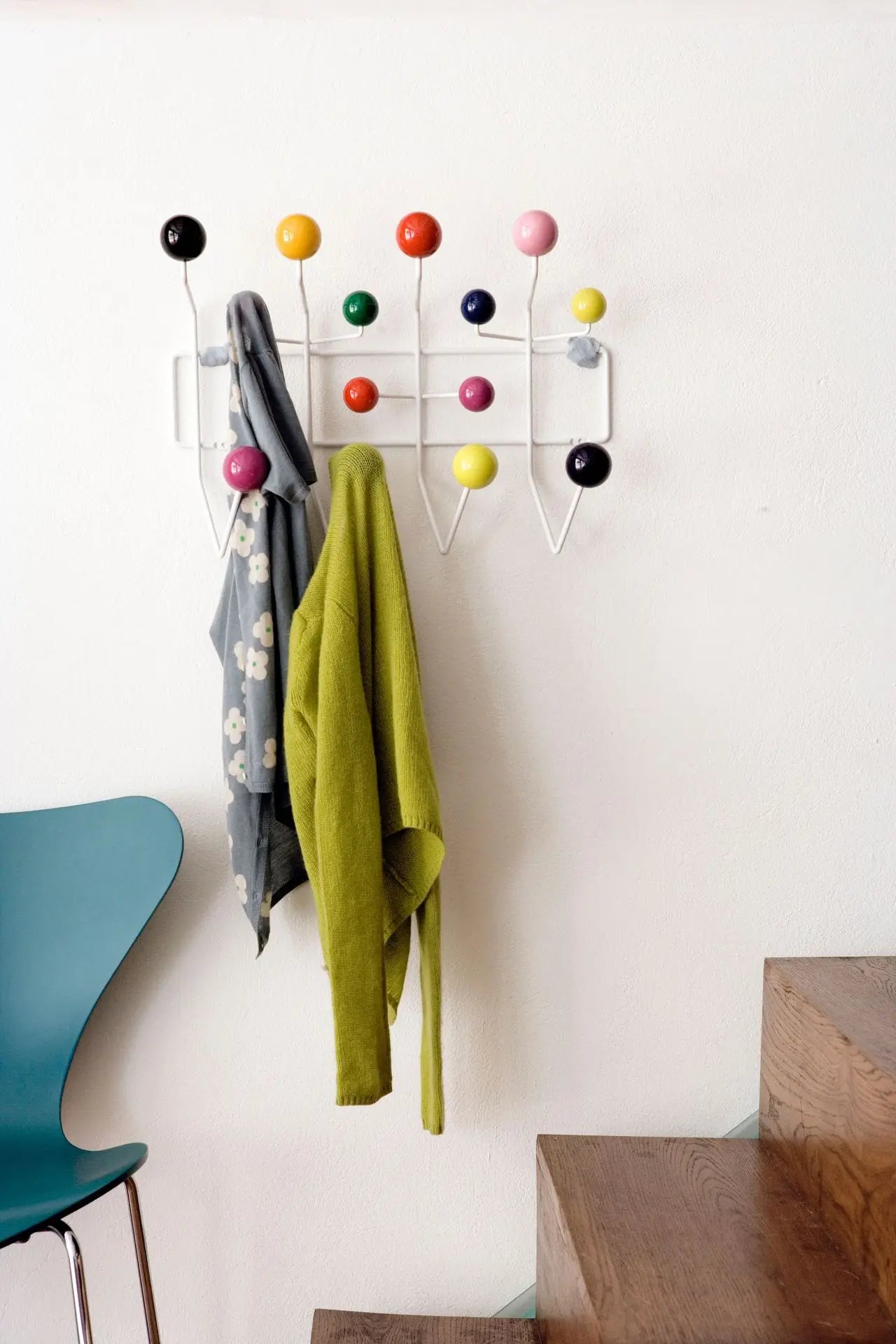 Retro Wall Hanger - Vintage Ball Hook Rack