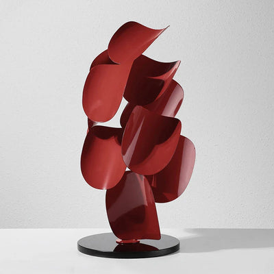 Metal Leaf Sculpture - Large Handcrafted Iron Art