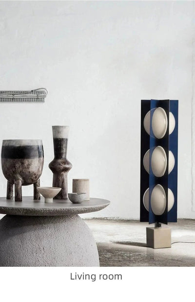 Marble Base Ball Lamp - Italian Design Blue Geometry Floor Lamp