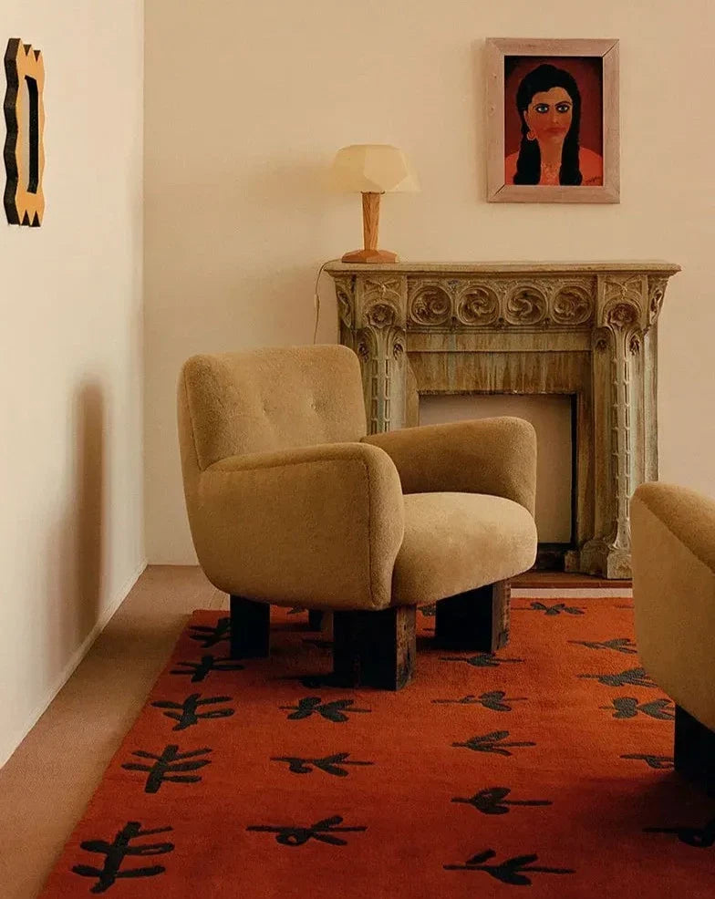 French Retro Carpet - Vintage Pattern Rug Mat