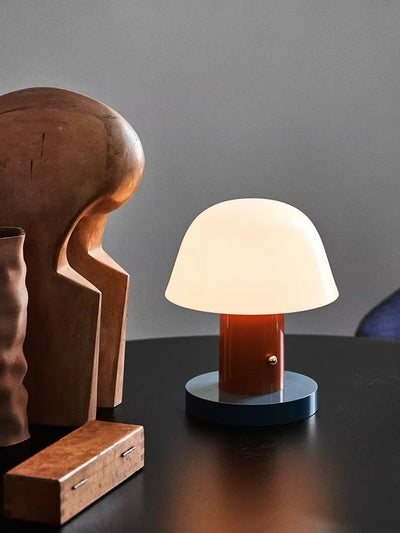 Cordless Mushroom Lamp | Modern Table Lamp by Haus Theory