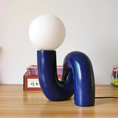 Nordic Table Lamp – Twisted Ball LED Light