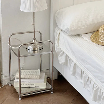 Stainless Steel Organizer Shelves - Minimalist Storage Rack 12x12x19.5"