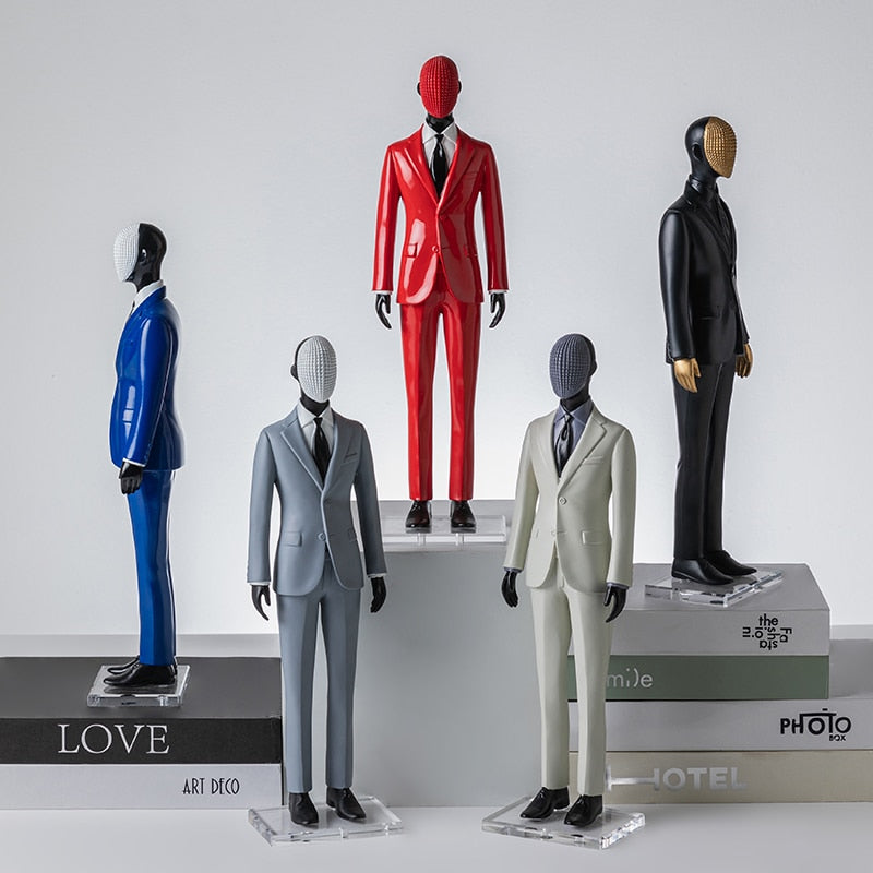 Male Model Statue - Handcrafted Resin Art Figure