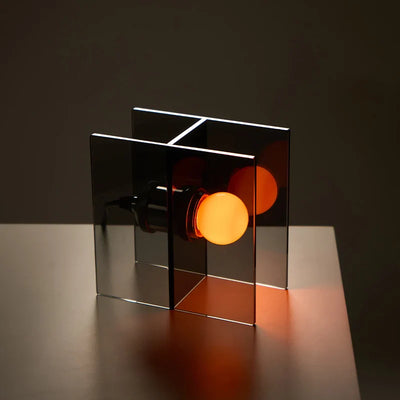 Black Acrylic Table Lamp | Contemporary Lighting Fixture