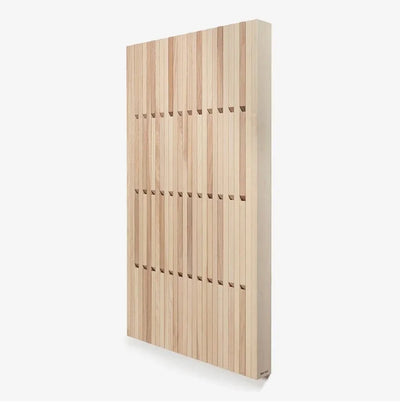 Pine Wood Wall Panel with Hook - Elegant Japanese Design