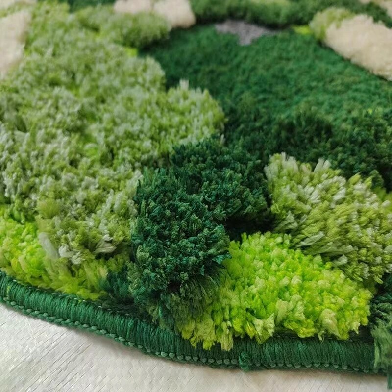 Hand Crafted Carpet - Forest Carpet 4ft Round Polyester