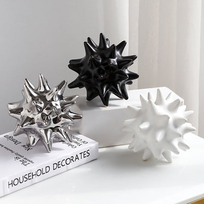 Sea Urchin Ornament - Handcrafted Ceramic Art