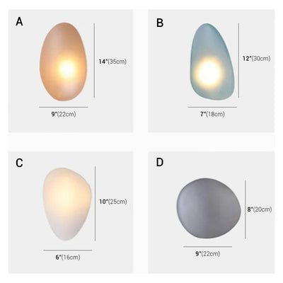 Japanese Pebble Wall Lamp - Modern LED Sconce