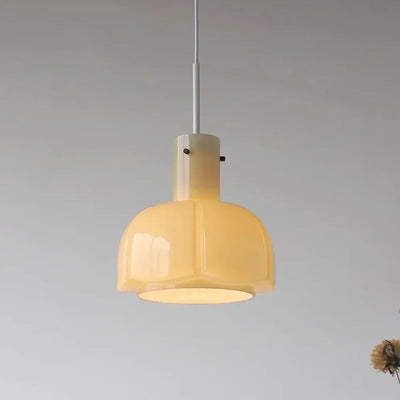 Glass Tulip Pendant Light | Modern Ceiling Lamp 10.2"x15.7"