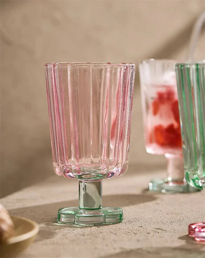 Flower Base Tall Glass - 300ml Borosilicate Dessert Cup