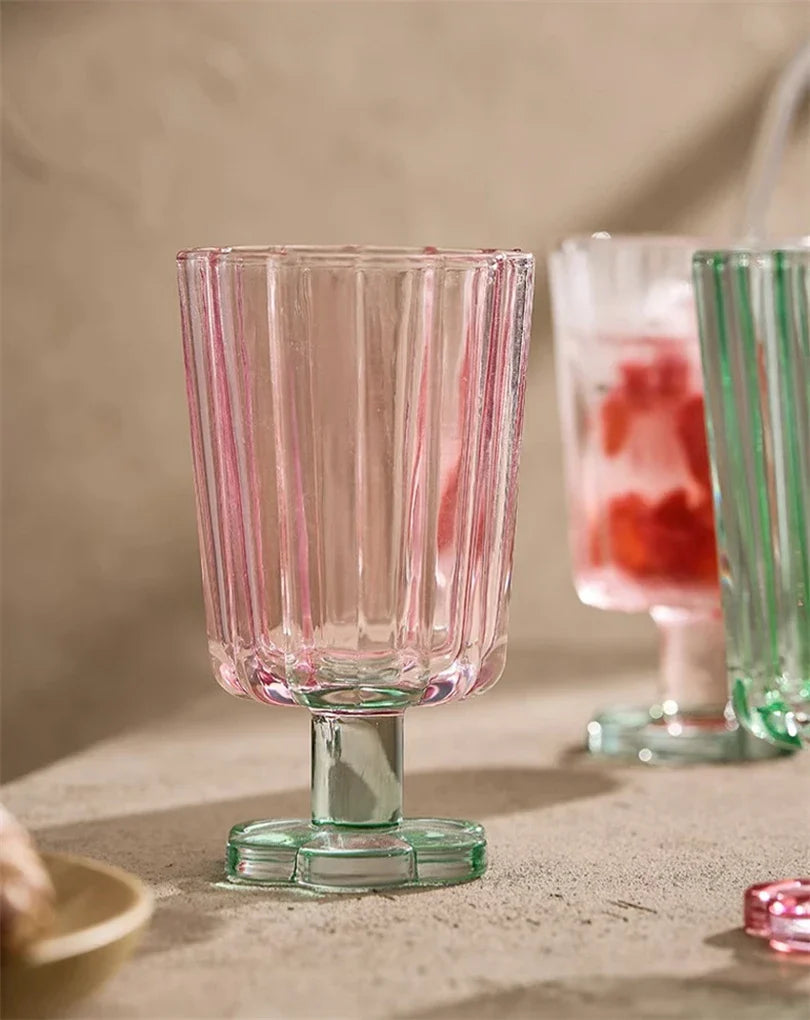 Flower Base Tall Glass - 300ml Borosilicate Dessert Cup