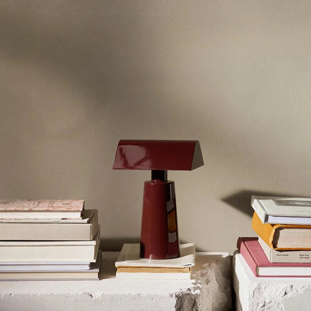 Wireless Table Lamp - Mid Century Modern Ambient Pyramid Light