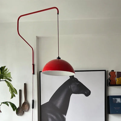 Industrial Pivot Wall Lamp - Adjustable Swing Arm Lighting Fixture