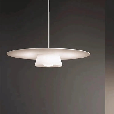 Pendant Ceiling Light - Thin Round Metal Plate Modern LED