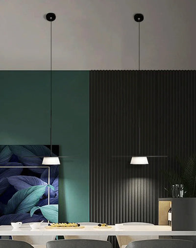 Pendant Ceiling Light - Thin Round Metal Plate Modern LED