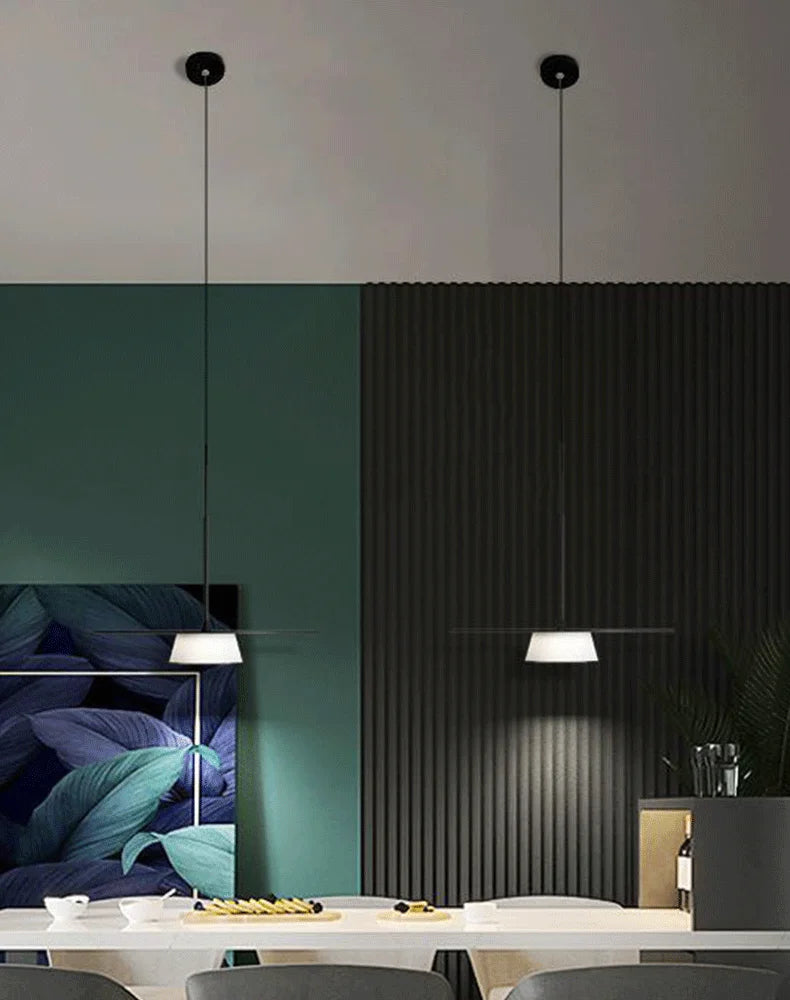 Pendant Ceiling Light - Thin Round Metal Plate Modern LED