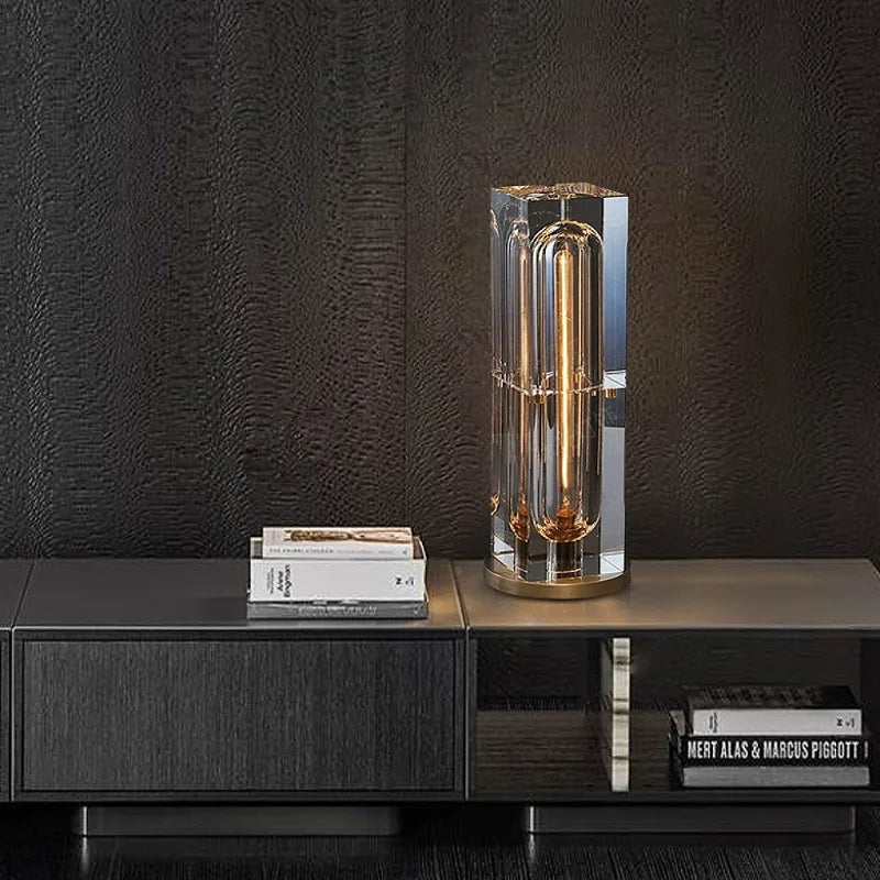 Crystal Glass Table Lamp - Hotel Style Luxury Ambient Light