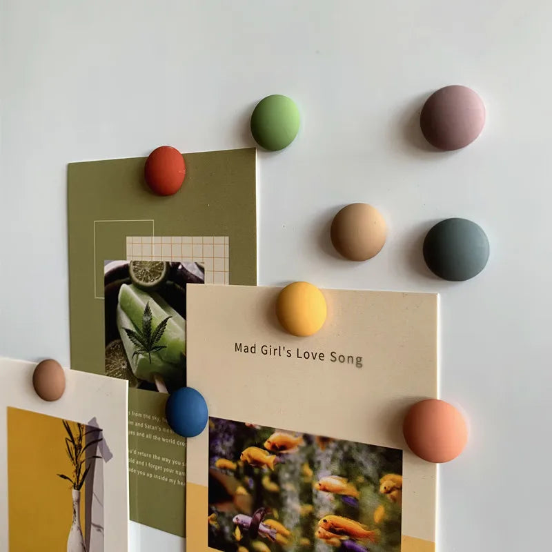 Macaron Ball Magnets - Colorful Refrigerator Set