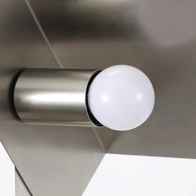Industrial LED Floor Lamp - Stainless Steel Panel Luxury Lighting