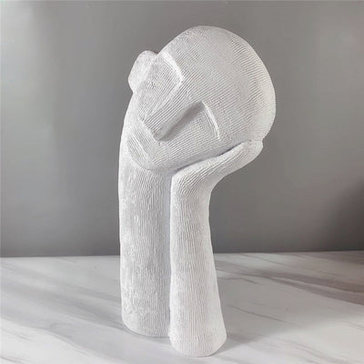 Minimalist Figure Sculpture - Abstract Resin Ornament