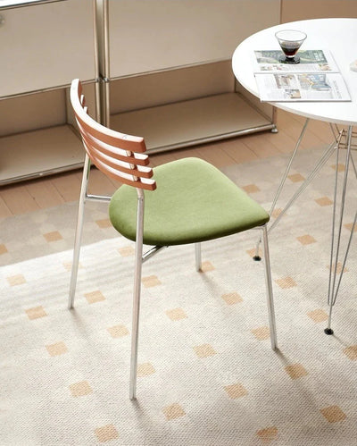 Mid Century Dining Chair - Sculpted Wood Backrest