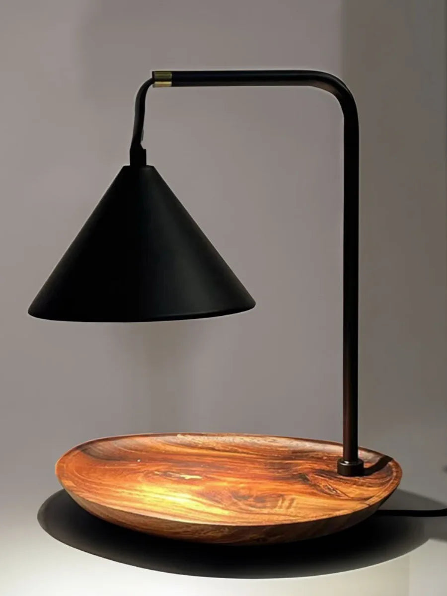 Candle Warmer Lamp | Industrial Cone Tabletop Ambient Light