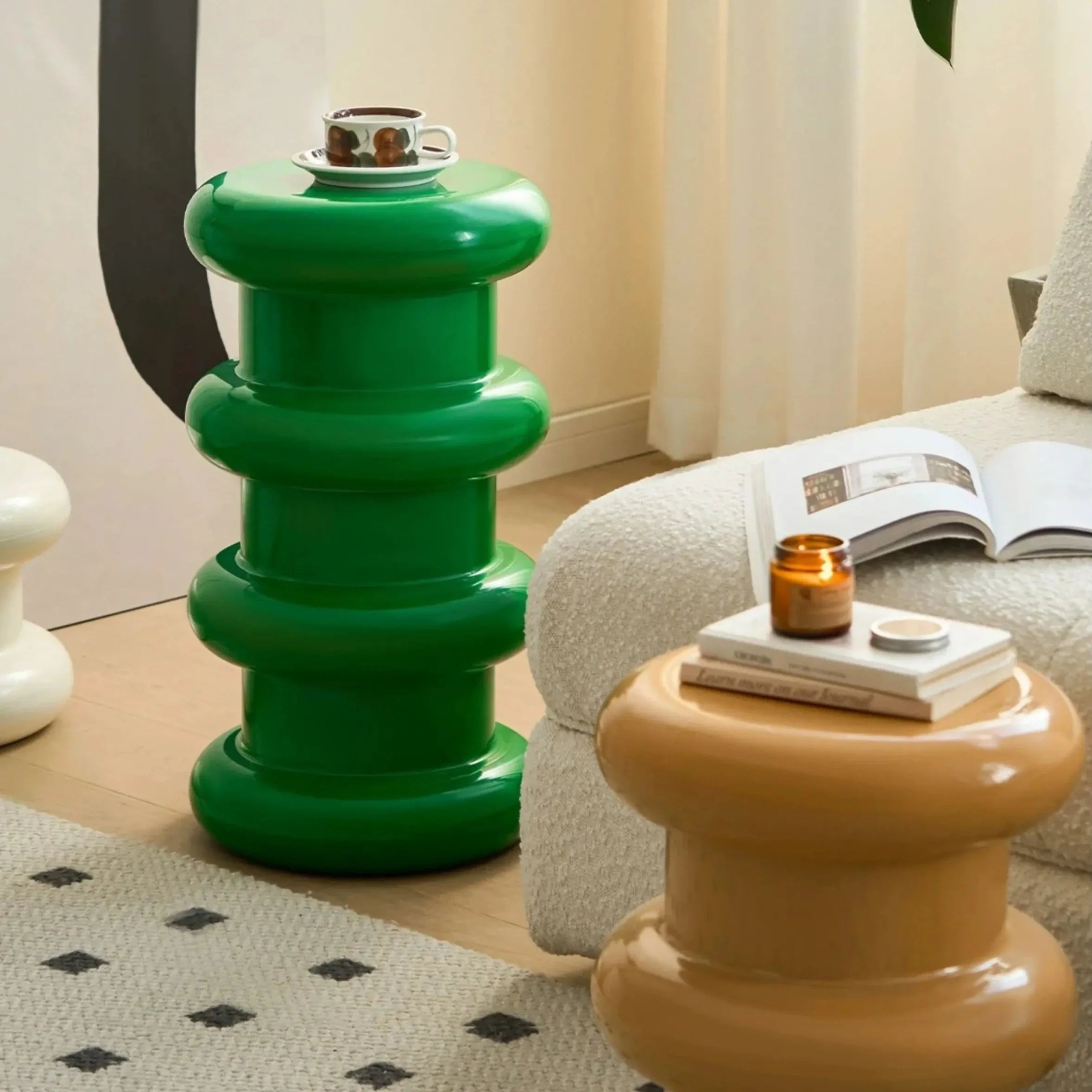Nordic ABS Stool - Colorful Multifunctional Side Table