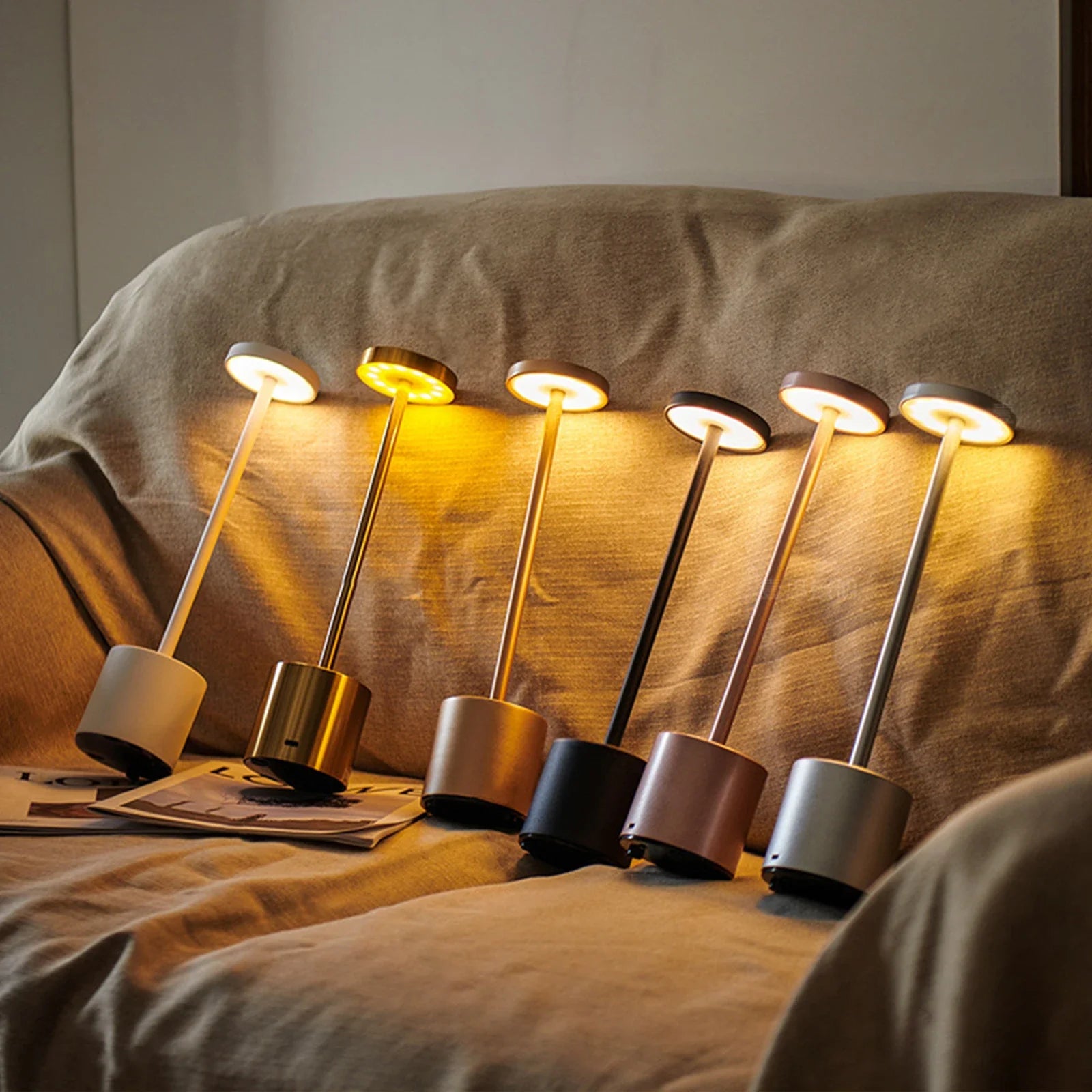 Retro Table Lamp - 3 Color Touch Dimmable LED