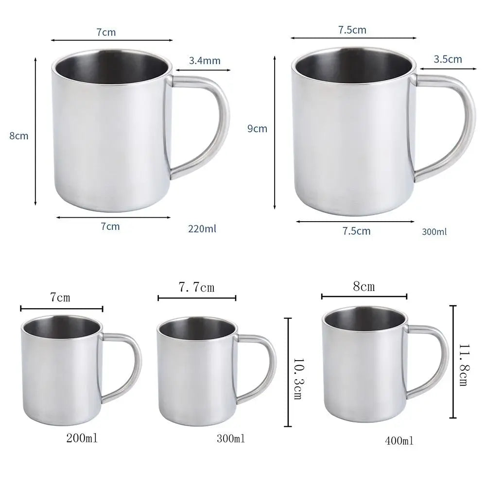 Stainless Steel Camping Mug | Insulated Thermal Travel Cup 500ml