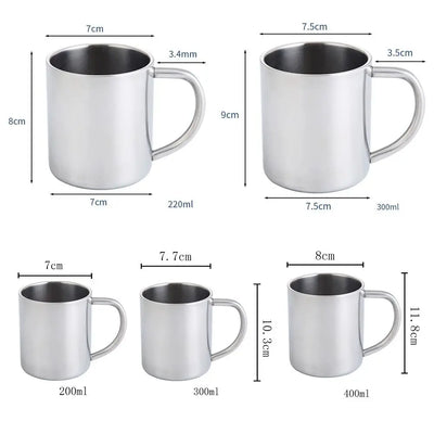Stainless Steel Camping Mug | Insulated Thermal Travel Cup 500ml