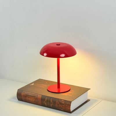 Cordless Metal Table Lamp | Portable Industrial LED Light