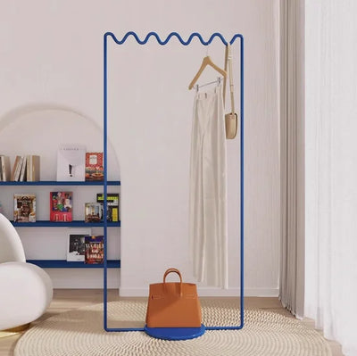 Metal Coat Rack | Wavy Floor Stand | Durable Design