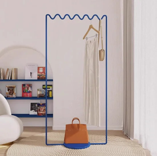 Metal Coat Rack | Wavy Floor Stand | Durable Design