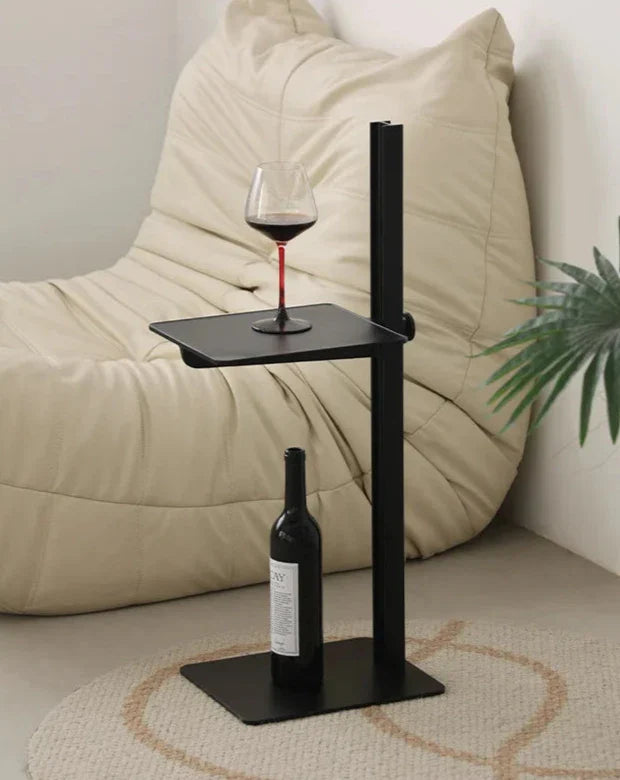 Adjustable Height Side Table - Metal Scandinavian Design