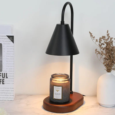 Candle Warmer Electric - Wood Base Sleek Design
