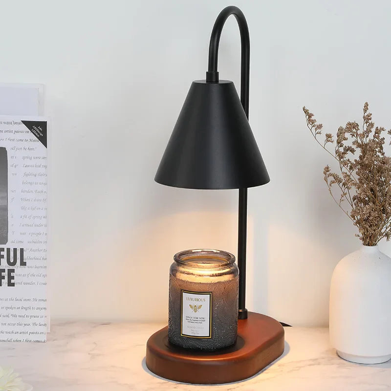 Candle Warmer Electric - Wood Base Sleek Design