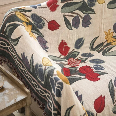 Bamboo Fiber Throw Blanket - Vintage Soft Cozy