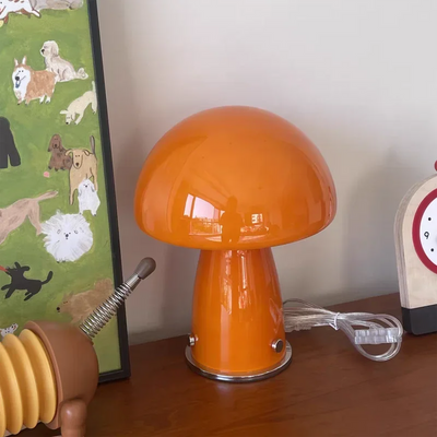 Mushroom Table Lamp – Retro Glass LED Light